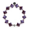 Violetter Frühling | Kleeblatt Armband